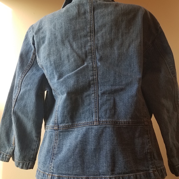 Simply Blue Cropped Blazer/Jean Jacket - Picture 3 of 5